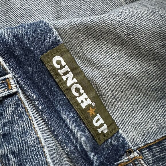 Cinch Jeans Mens 46 x 33 Green Tag Relaxed Straight Leg Western - Picture 2 of 9
